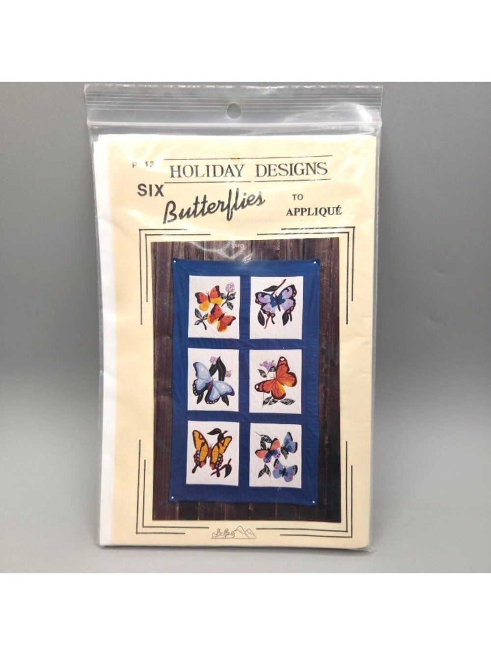 Six Butterflies to Applique Patterns By Donna Poster Holiday Designs #P13